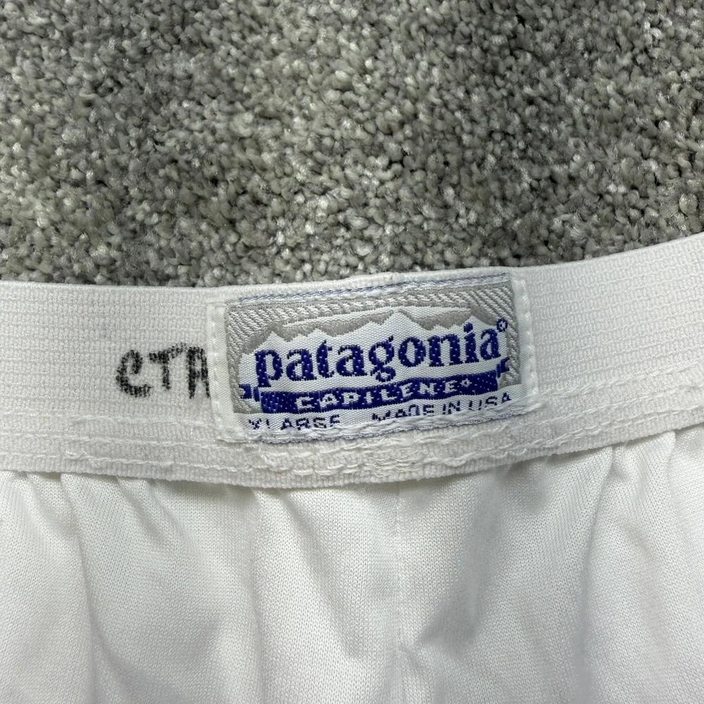 Vintage Patagonia Capilene Long Johns Mens XL White Thermal Base Layer Made USA